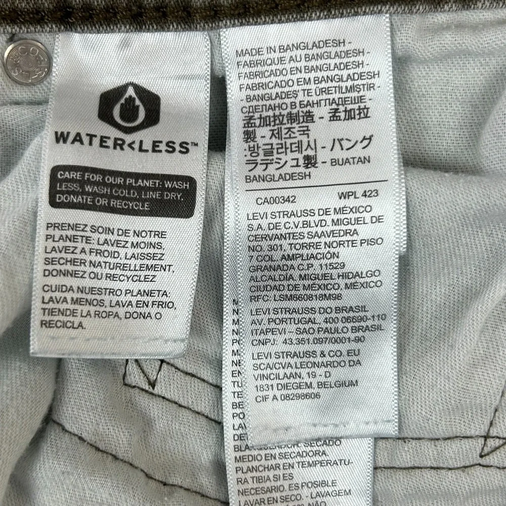 Levi's Jeans Mens 34x32 Green Cotton 5 Pockets Stretch Streetwear‎ Straight Leg